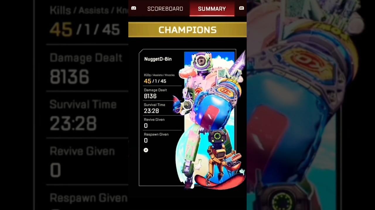 Apex legends 45 kills 8000 damage team death match game season 16 in the comments