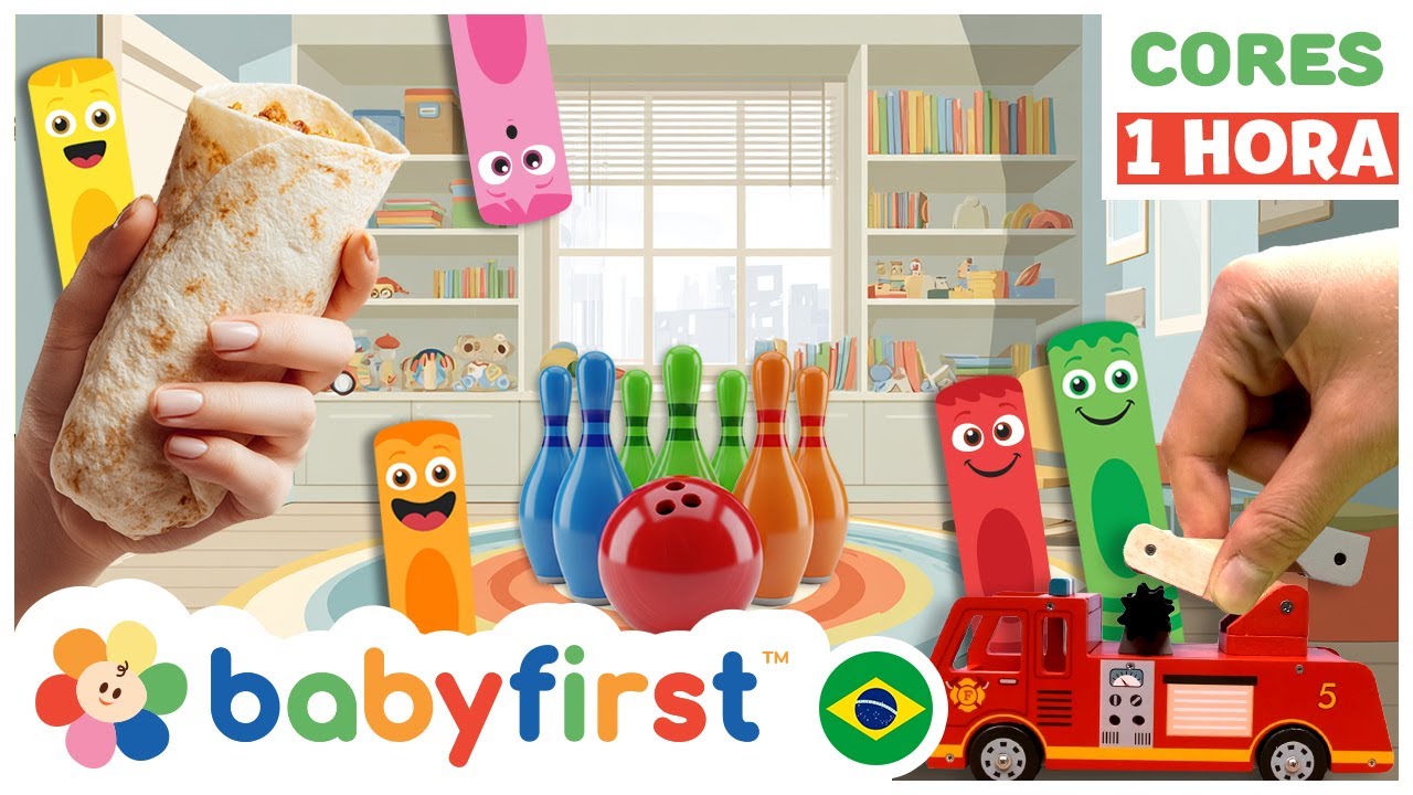 Vídeo educativo para crianças | Aprendendo Cores com Brincadeiras! | Bombeiros e mais | BabyFirst