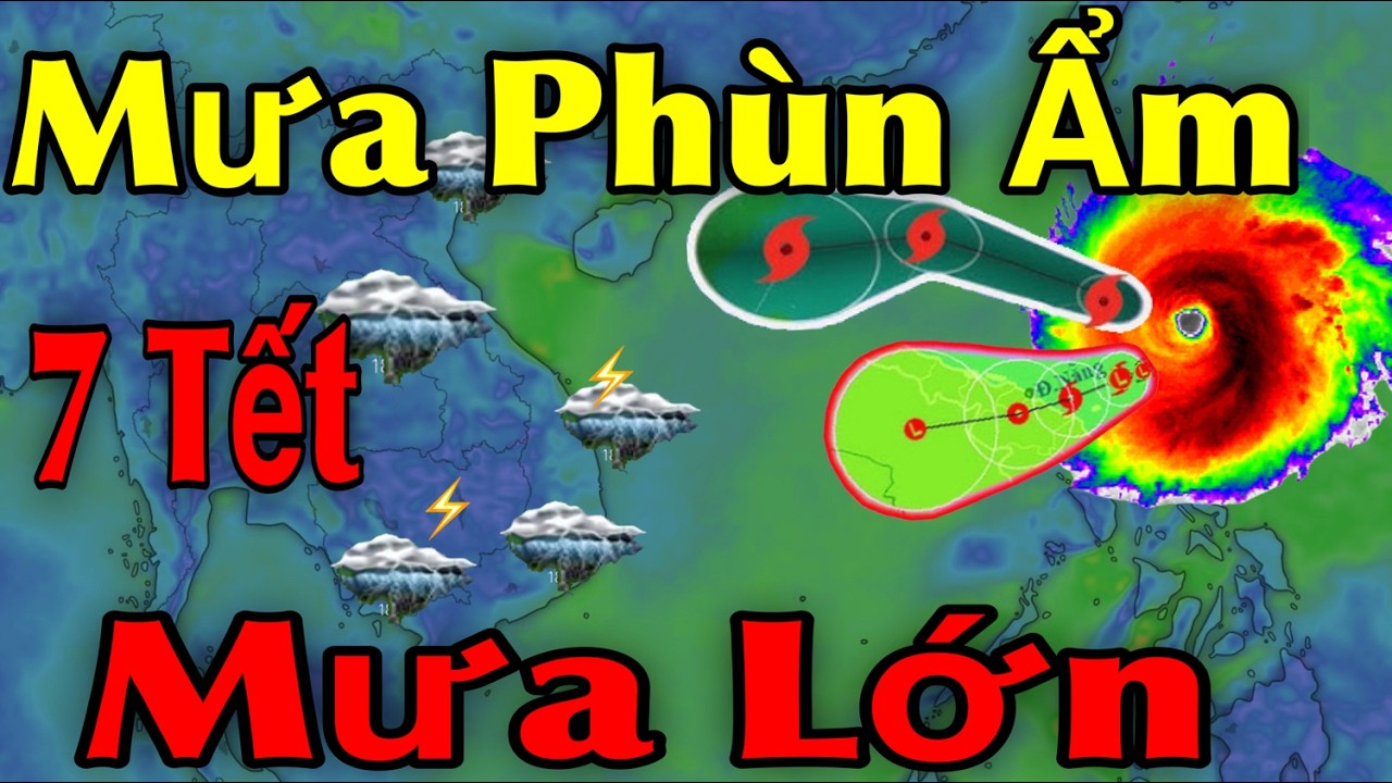 Mưa Phùn Ẩm Mưa Lớn | Dự Báo thời tiết ngày 23/2 | thời tiết 10 Ngày Tới