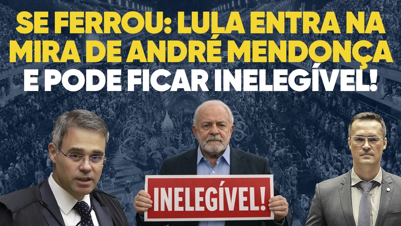 Vai feder: Carnaval de Lula cai com André Mendonça no TSE! Lula pode ficar inelegível!