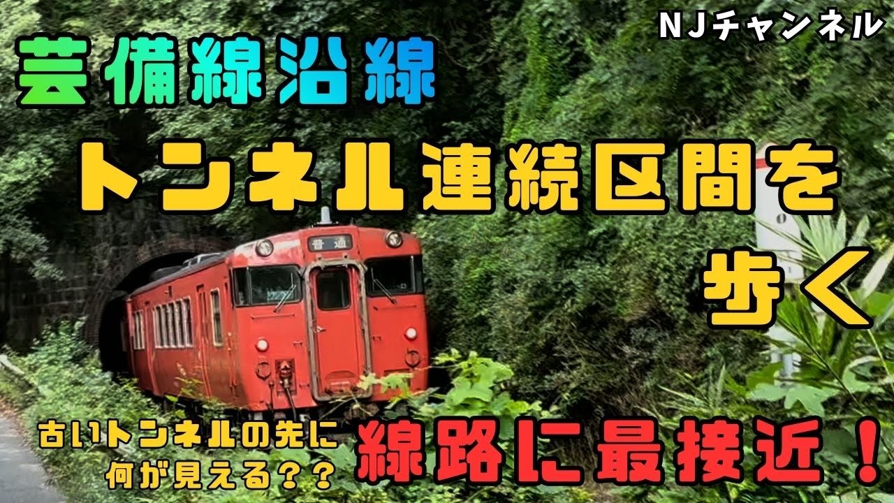 【沿線散歩】芸備線沿線を歩いてみた 3連トンネルの謎　#芸備線 #キハ40 #jr西日本 #鉄道 #広島 #安佐北区 
