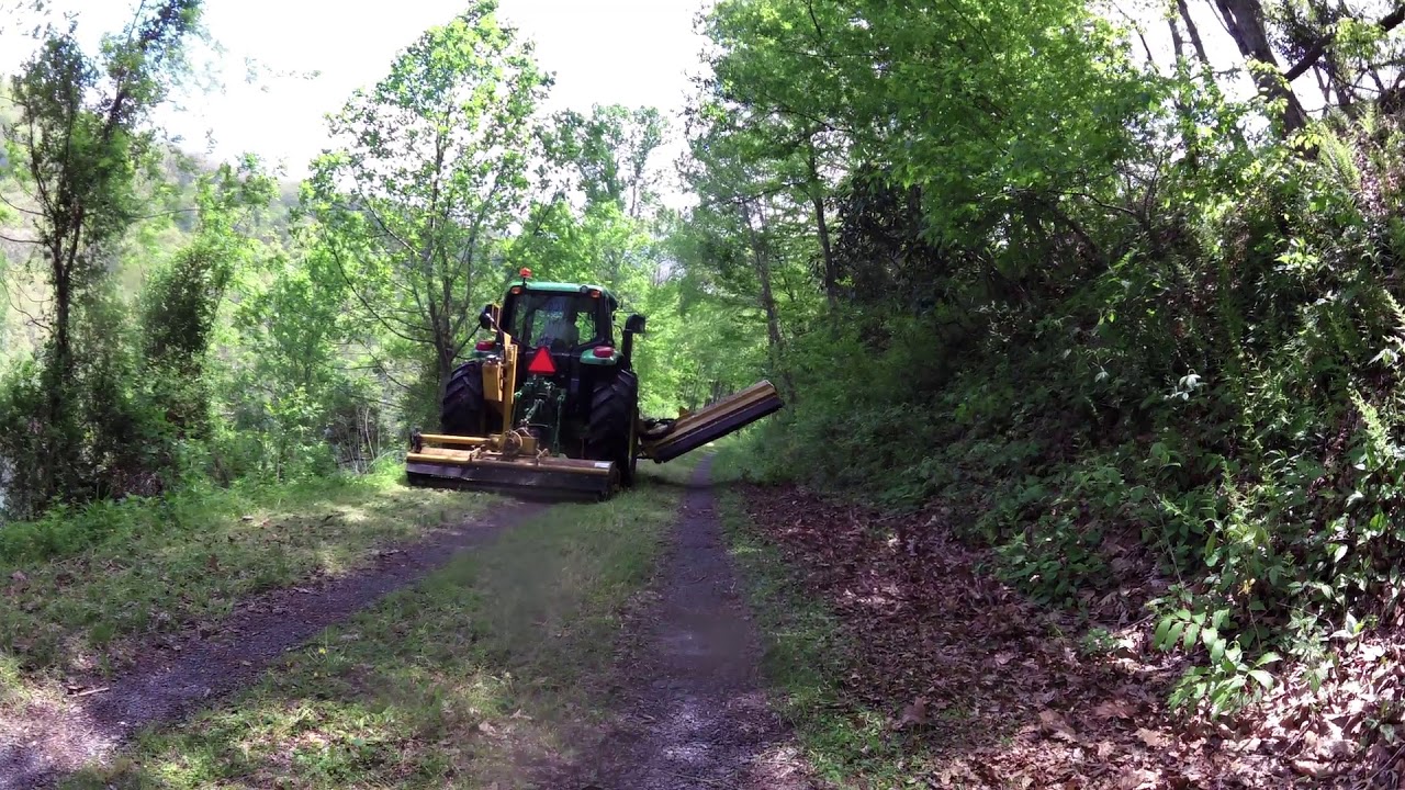 Greenbriar Trail WV Parks truck and mowing