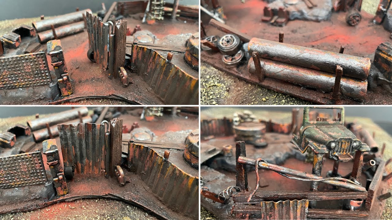 Episode 204: Raider Outpost With Working Gate - Terrain For Gaslands And Wastelands Highway Terrain