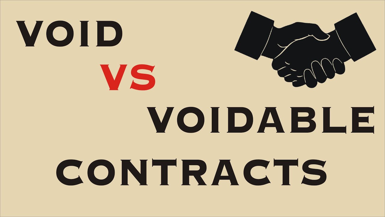 Void and Voidable Contracts | Indian Contract Act, 1872 | Law Guru