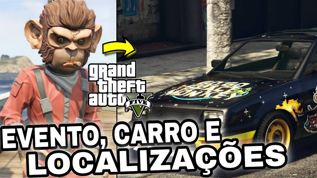 GTA 5 - EVENTO SECRETO + 50 MOSAICOS DE MACACOS + CARRO GO GO MONKEY