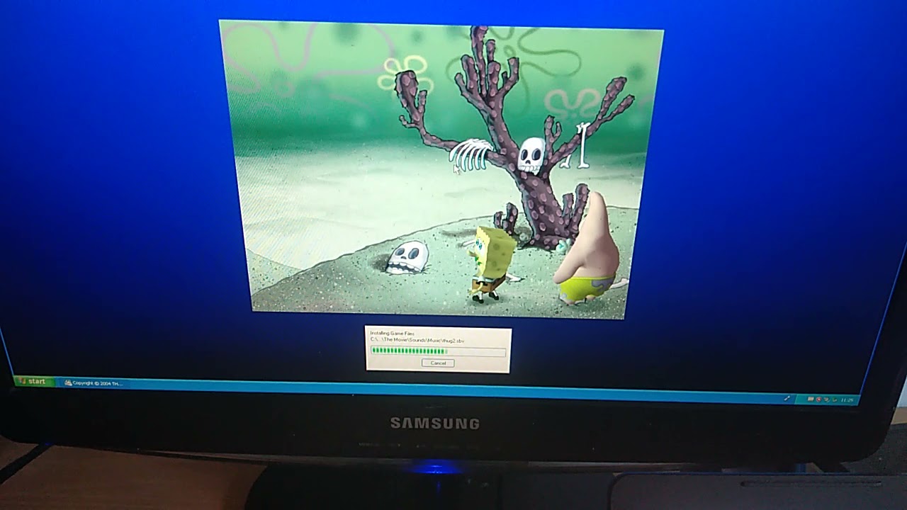 How to install spongebob squarepants movie game for the pc virtual machine vmware