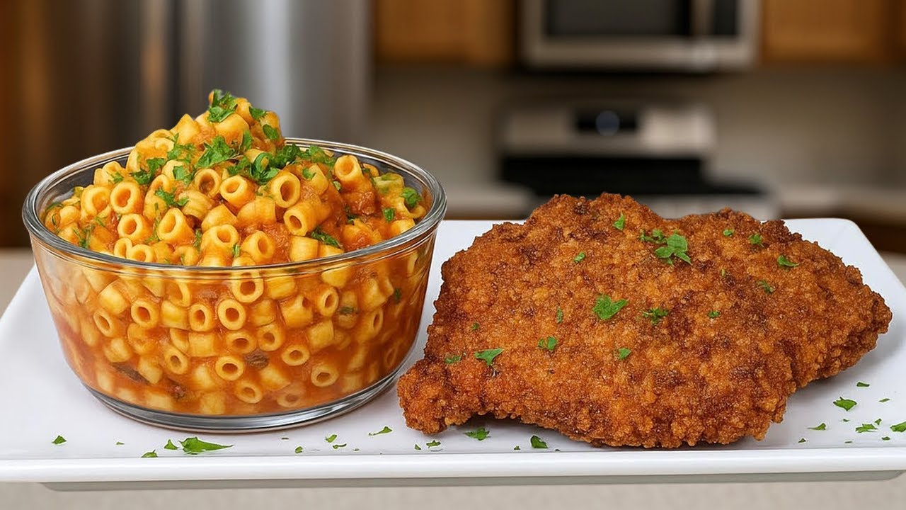 Traditional Egyptian Dinner: Pasta & Chicken Cutlets | The Egyptian Cook