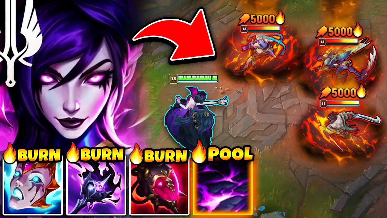 PENTABURN MORGANA CREATES BURNING POOLS OF DEATH (PRESS W AND WATCH THEM MELT)