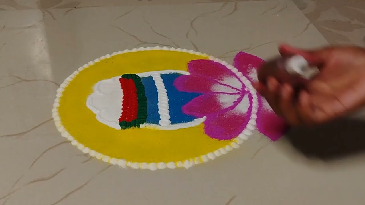 Makara Sankranti Rangoli design 2026 || Happy sankranti 