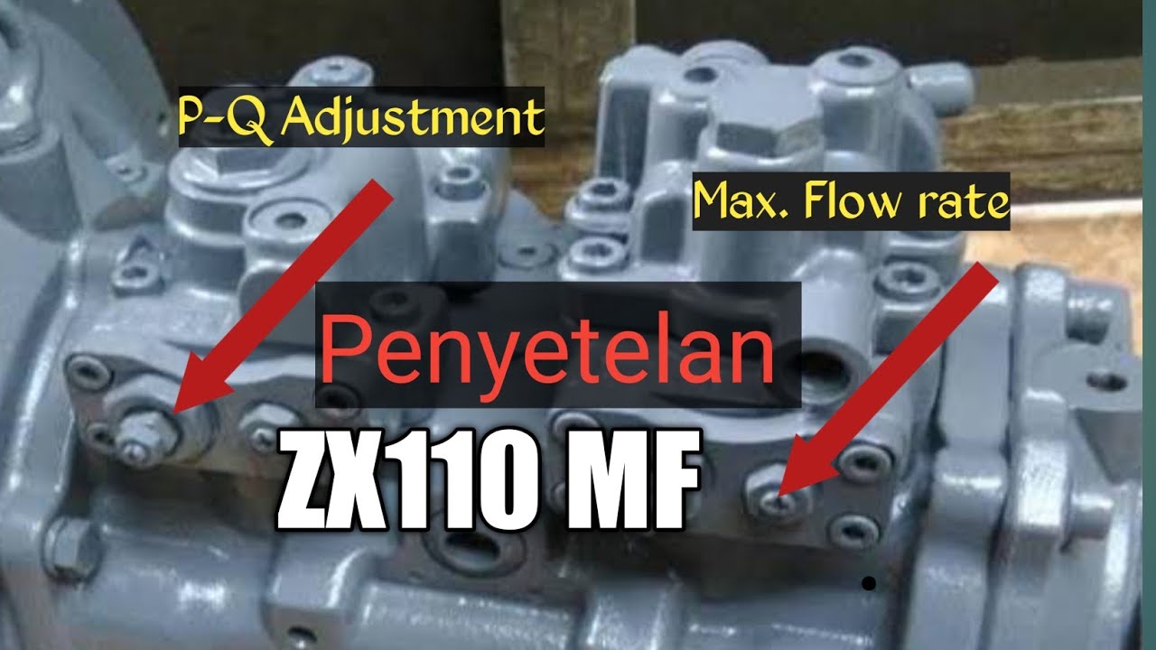 Cara penyetelan regulator excavator zx110 Hitachi