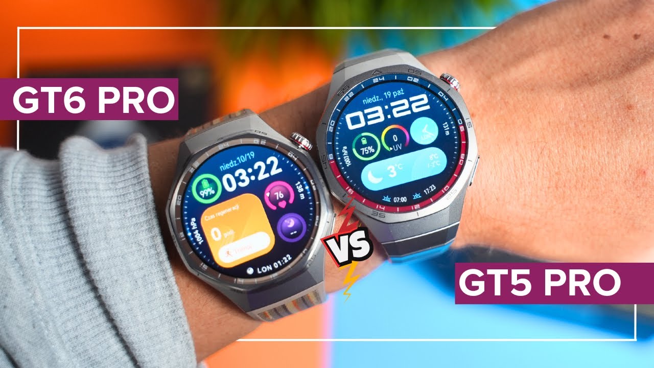 Huawei Watch GT6 Pro vs GT5 Pro Porównie | Czy warto wymieniać?