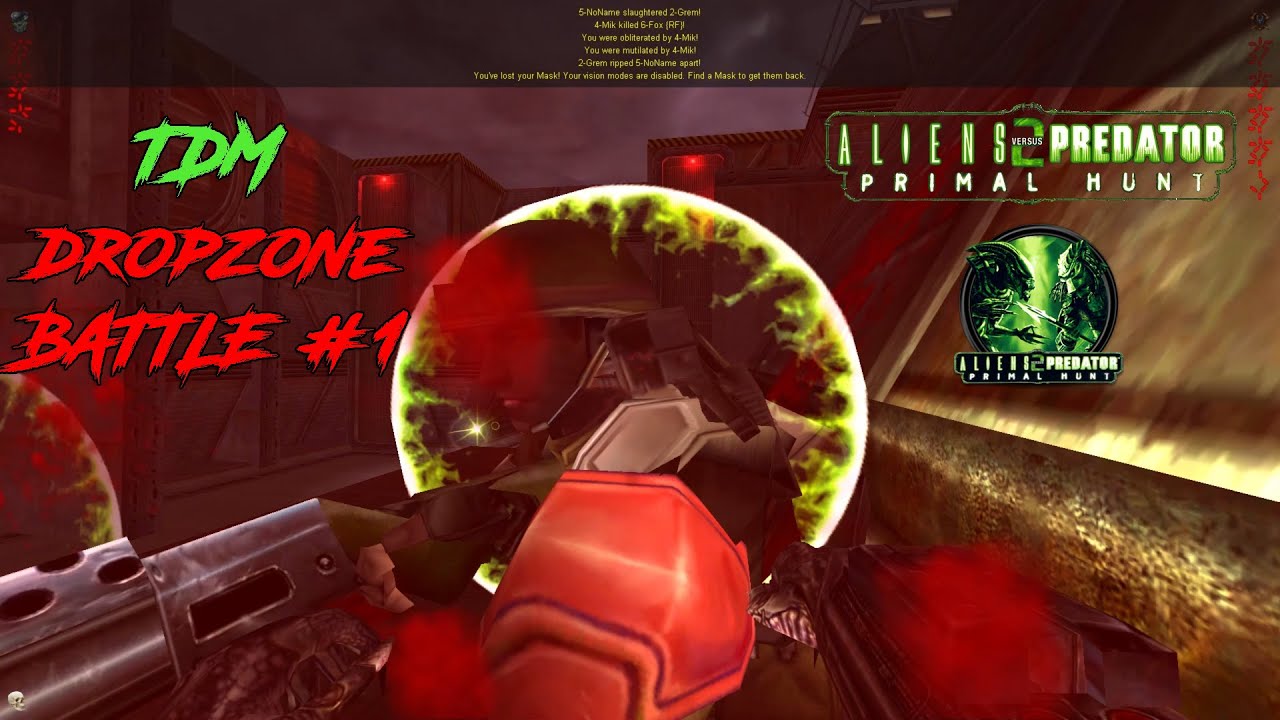 Aliens vs. Predator 2 PRIMAL HUNT - TDM DROPZONE BATTLE #1 | AVPUNKNOWN