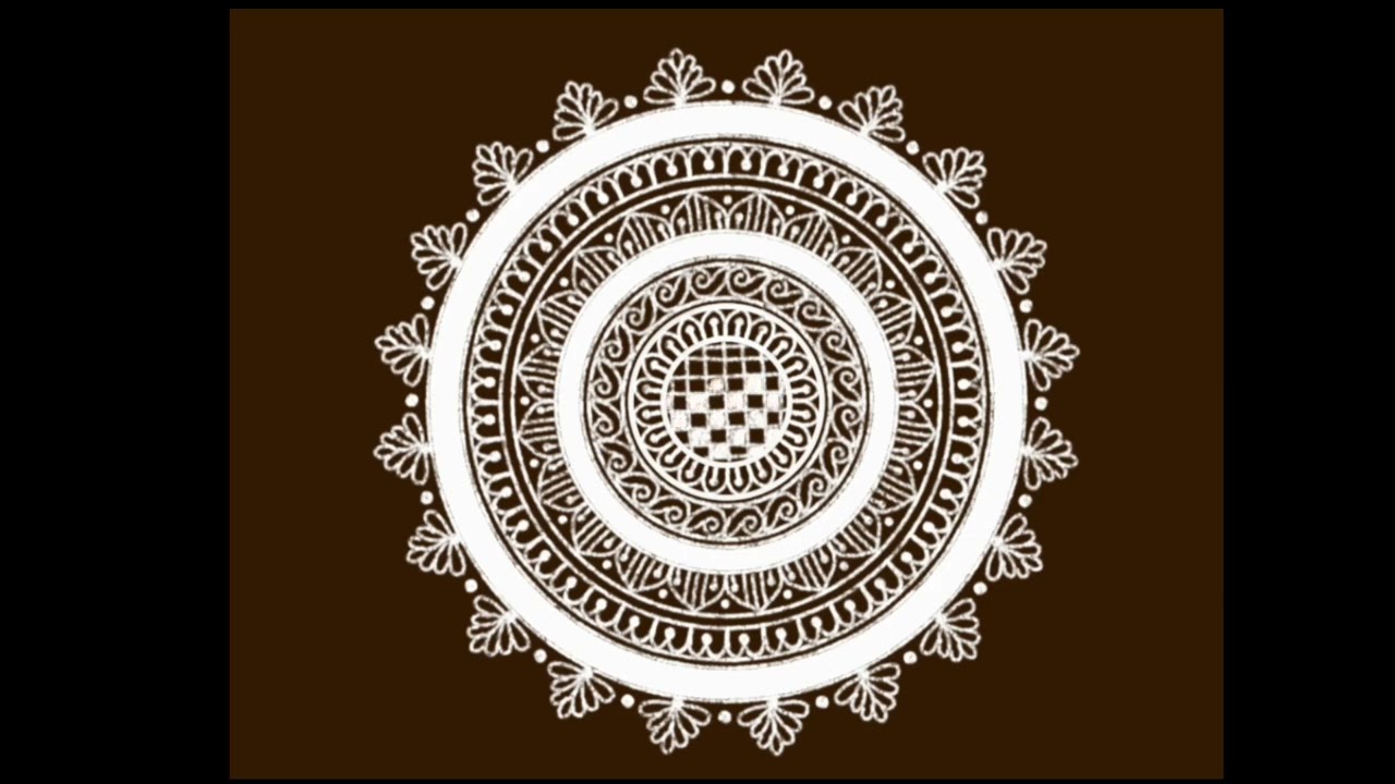 Beautiful rangoli/big rangoli/festival rangoli/rangoli design/muggulu/rangoli/kolam/easy daily kolam