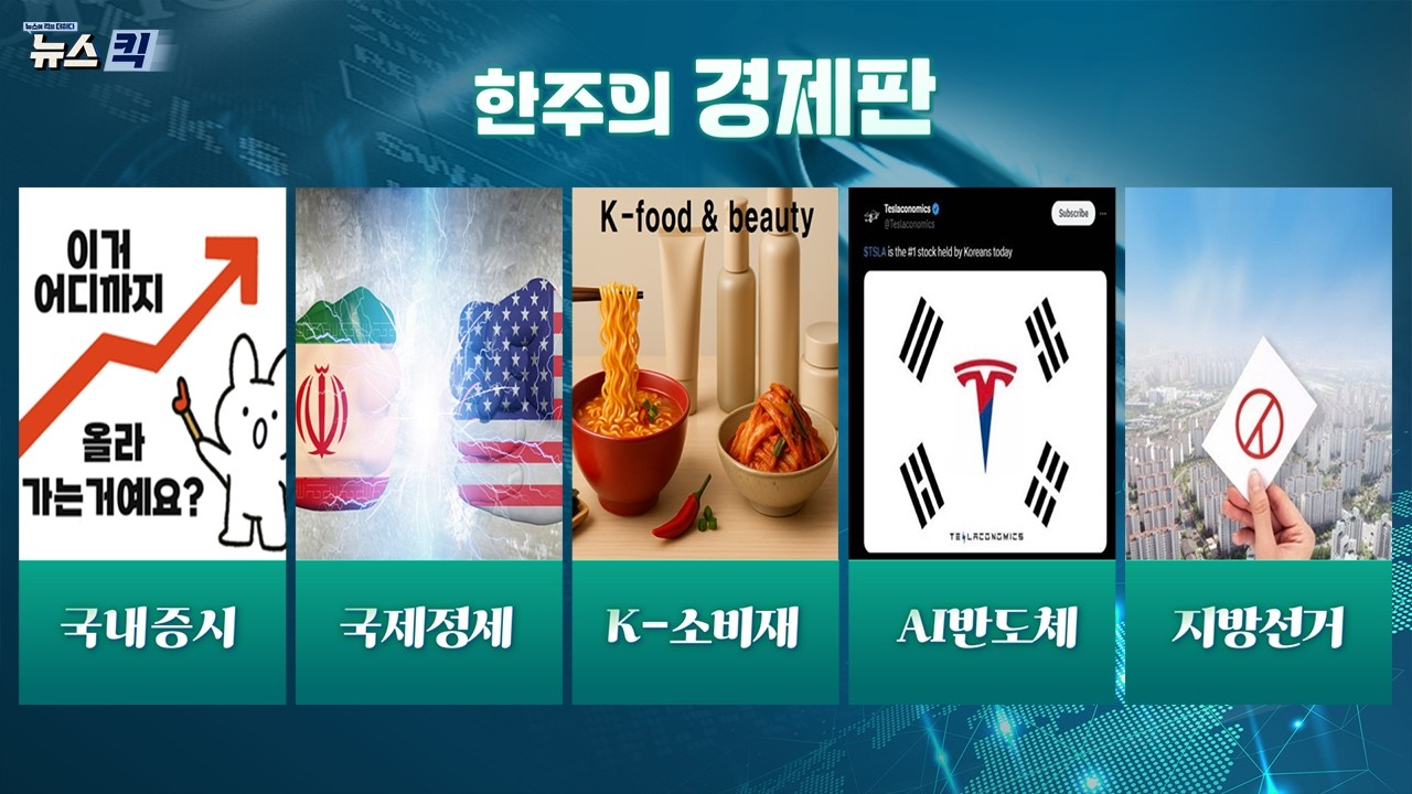 5,800 돌파·19만전자 더간다?·머스크 한국인 구인·K-소비재 100억불·지방선거 변수…이번 주 경제 타파! [뉴스킥]
