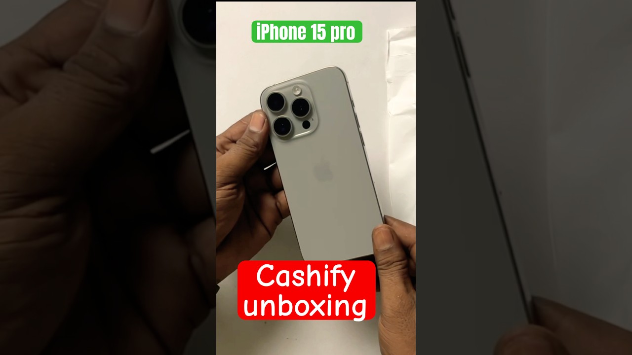 Refurbished iPhone 15 Pro unboxing  