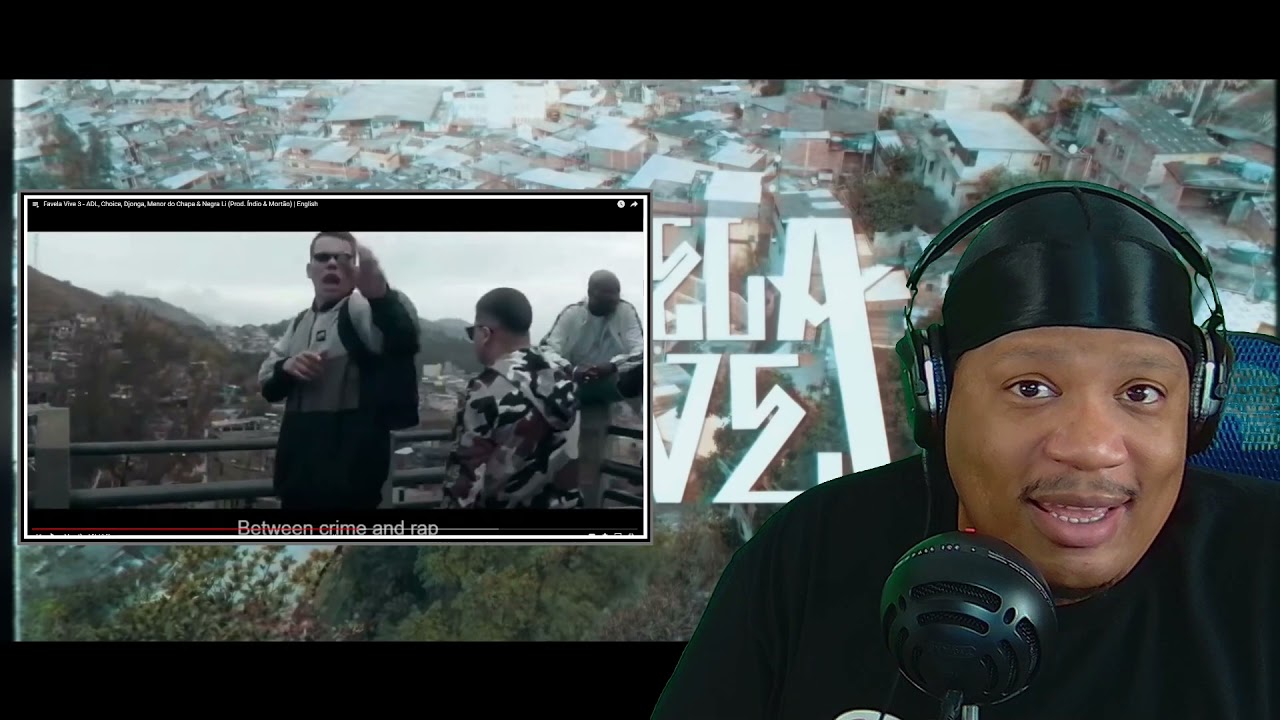Reaction to Favela Vive 3 - ADL, Choice, Djonga, Menor do Chapa & Negra Li - Com Legendas
