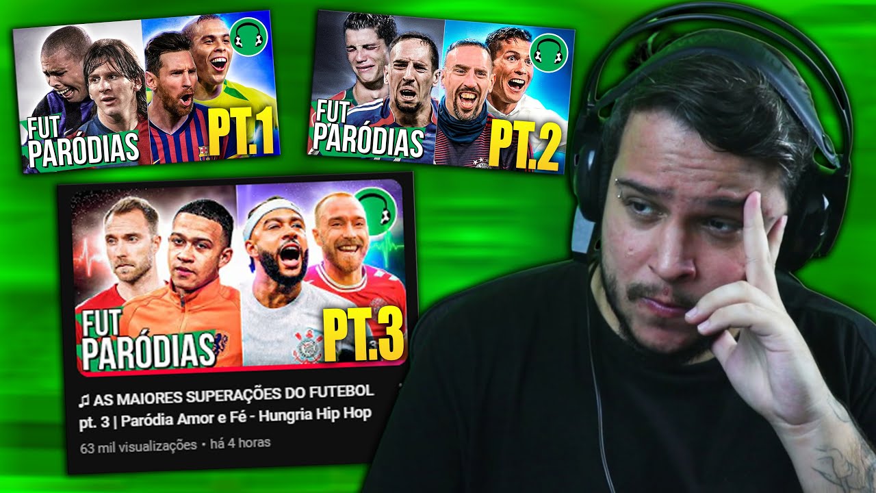 REACT I ♫ AS MAIORES SUPERAÇÕES DO FUTEBOL parte 1,2 e 3 | Paródia Amor e Fé - Hungria Hip Hop