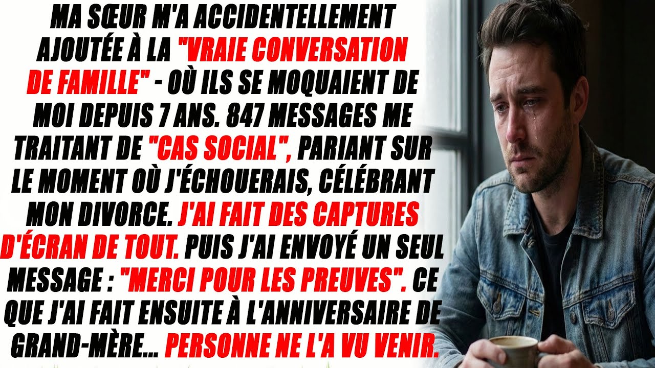 J'étais Le ‘‘Cas Social’’ Depuis 7 Ans. Le Testament De Grand-mère A Changé La Donne.