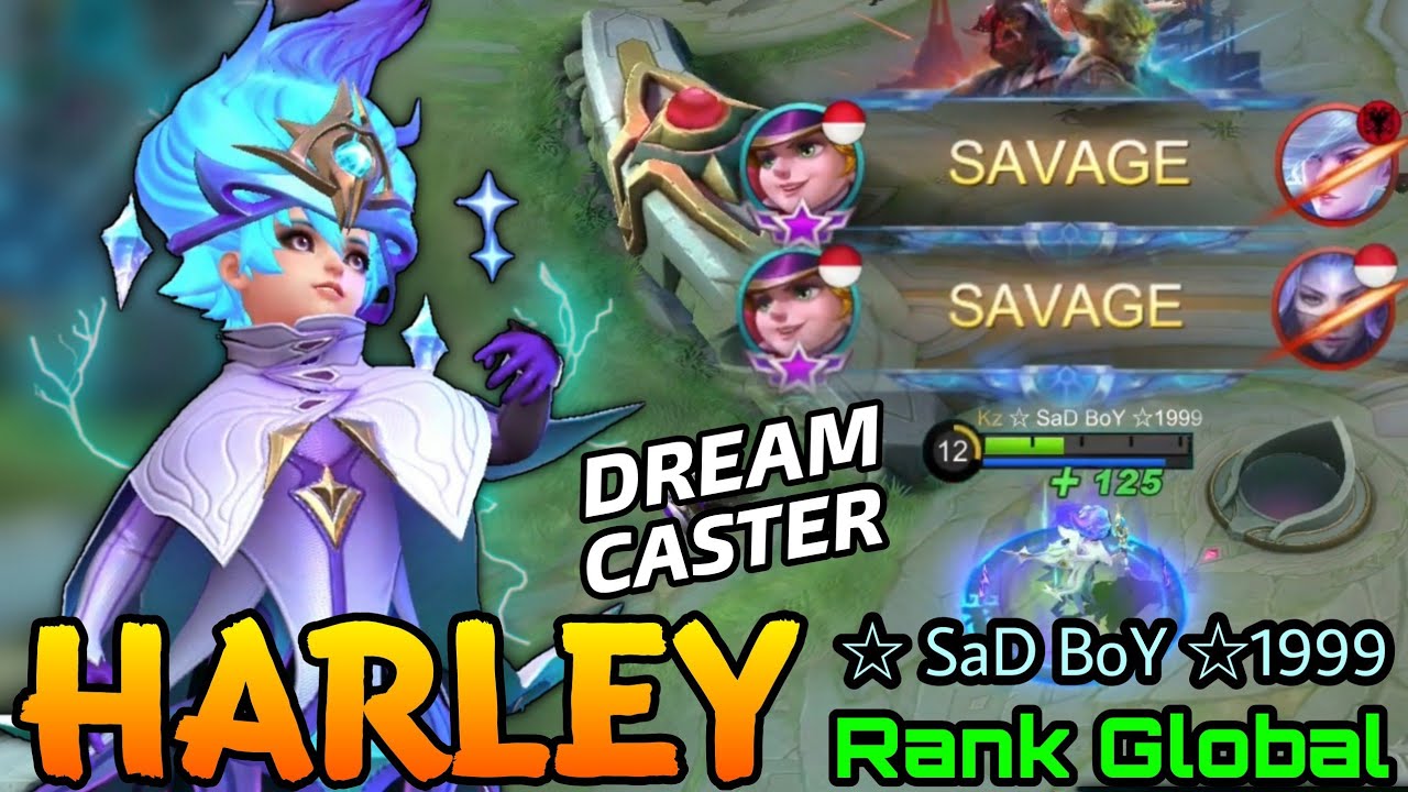 2x SAVAGE Harley Dream Caster New COLLTECTOR Skin Gameplay! - Top Global Harley by ☆ SaD BoY ☆1999