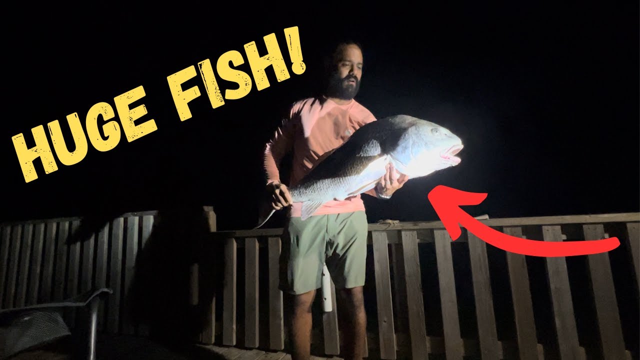 Pier Fishing for GIANTS | Rockport, TX