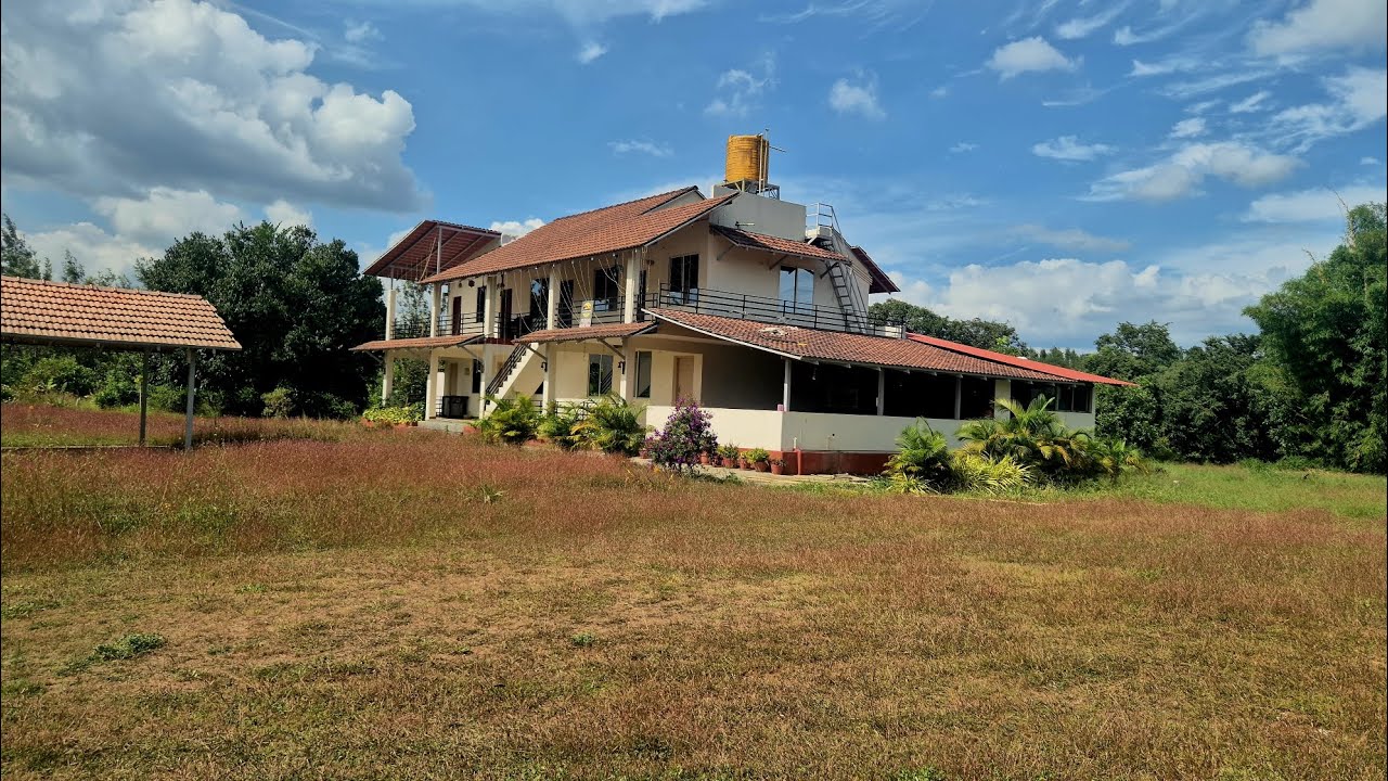 (#071) 18 acre robusta coffee estate with homestay hemavathi river attached property 🏠