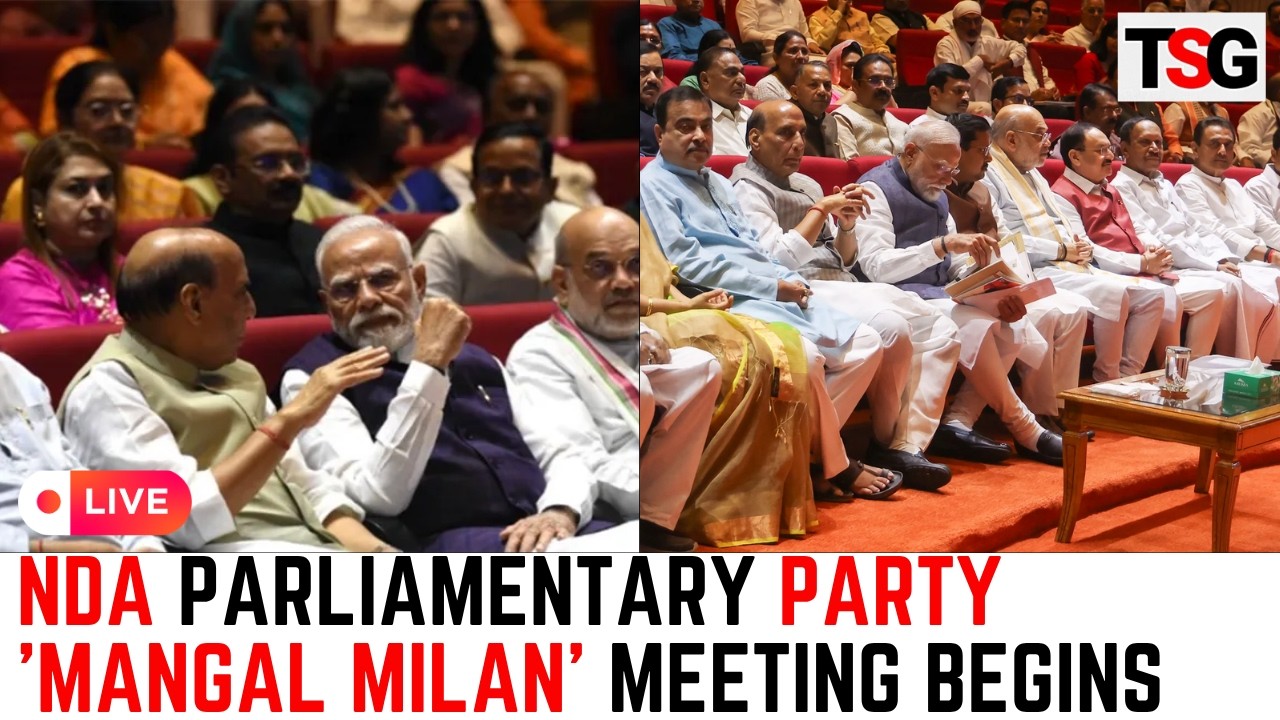 NDA Mangal Milan meet LIVE : Top NDA Leaders Gather for High level Meet | TSG