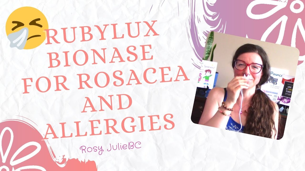 Trying light therapy inside my nose for rosacea and allergies! | Rosy JulieBC
