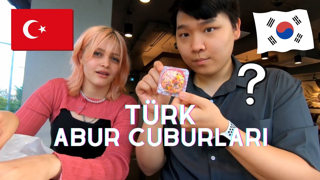 My Korean Friend tries Turkish Snacks for the first time!