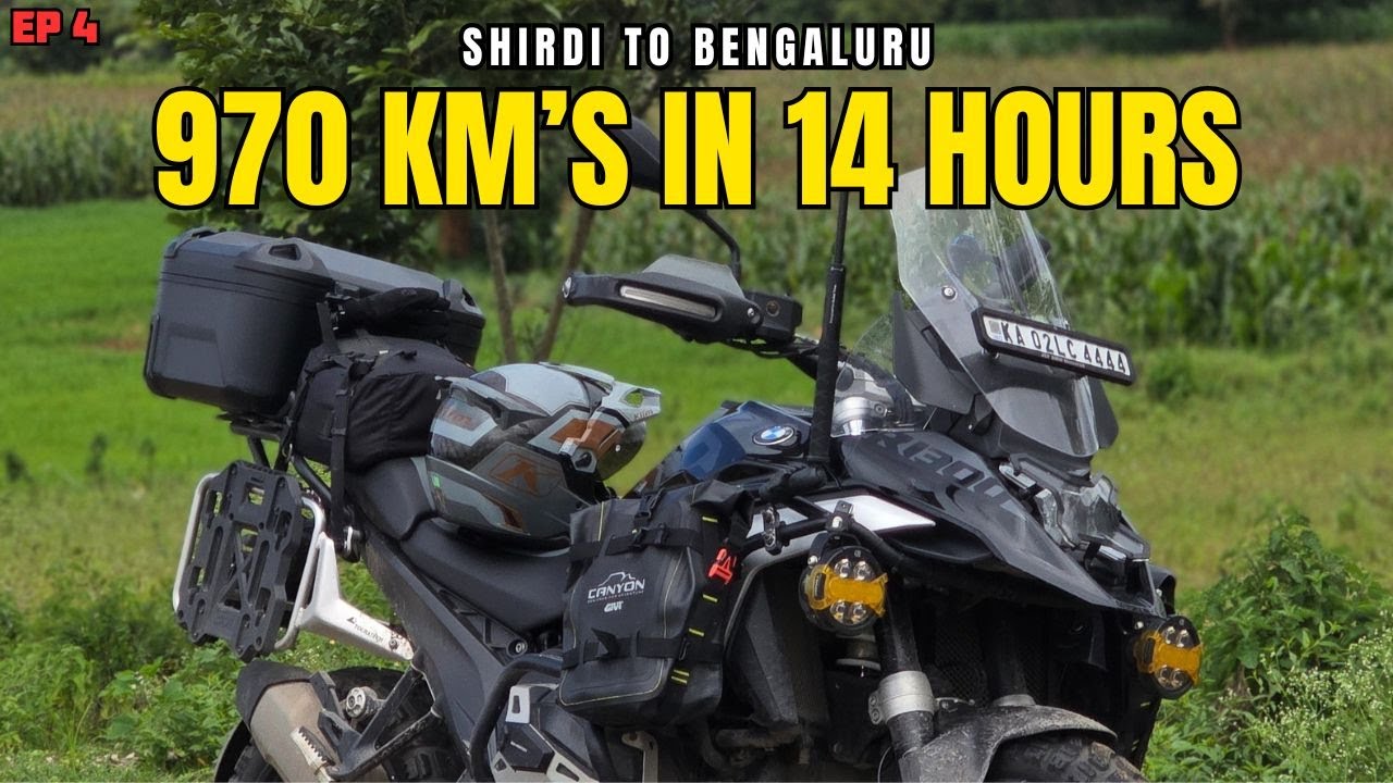 Day 4 Finale – Shirdi to Bengaluru | 970 KM in 14 Hours, Torrential Rains & Solo Endurance Ride