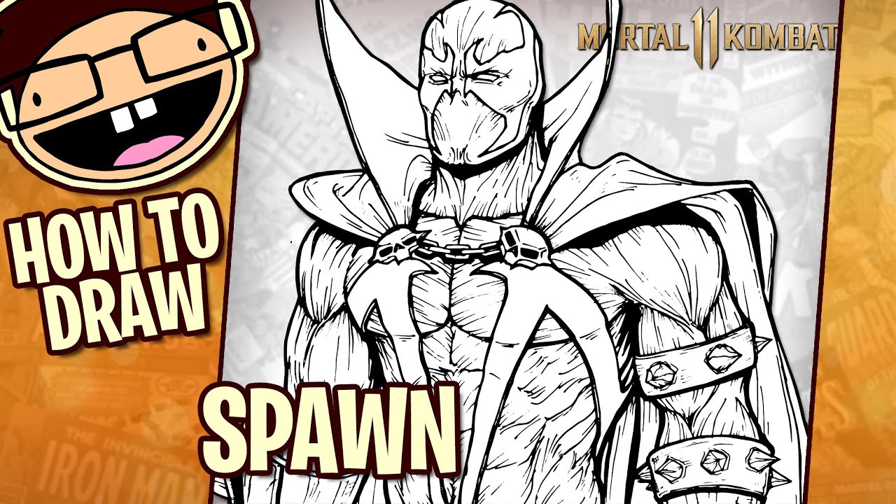 How to Draw SPAWN (Mortal Kombat 11) | Narrated Step-by-Step Tutorial