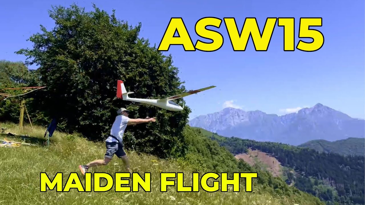 RC Glider slope soaring in Italy. Collaudo ASW15 di glider-it . Colma di Sormano (CO)