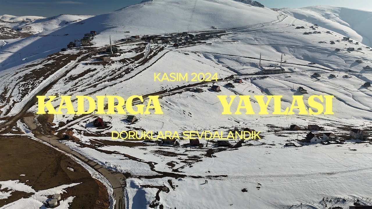 Kadırga Yaylası ve Tarihi Üstü Açık Cami Kış Drone Manzaraları (DJIMini4 Pro Footage - Nature Views)