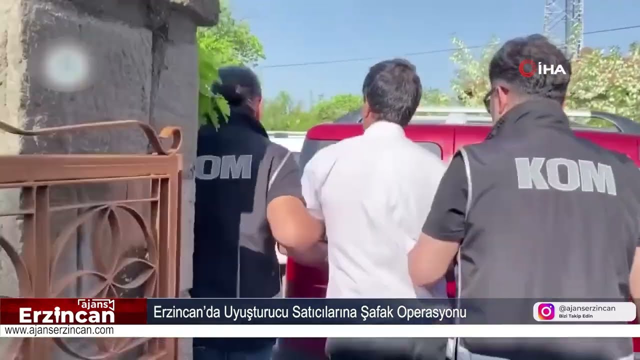 Erzincan’da Uyuşturucu Satıcılarına Şafak Operasyonu