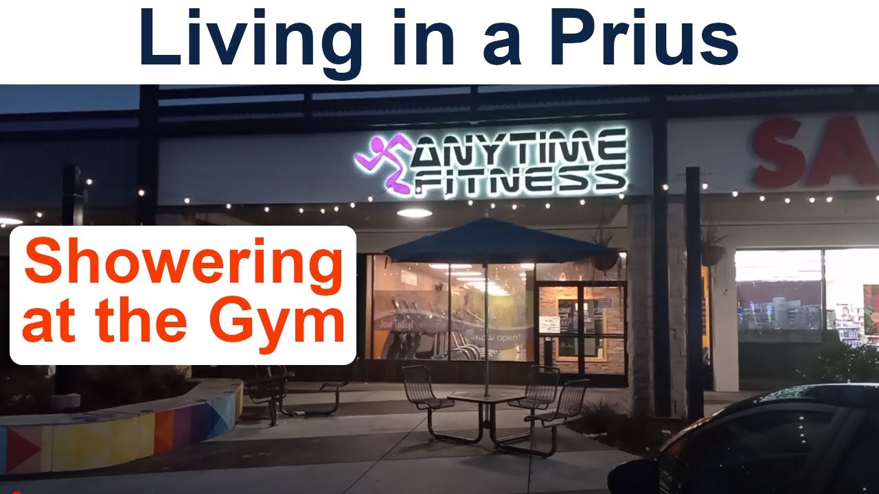 Living in a Prius [Day 3] Silicon Valley  - Anytime Fitness #carliving #carcamping #homelesslife