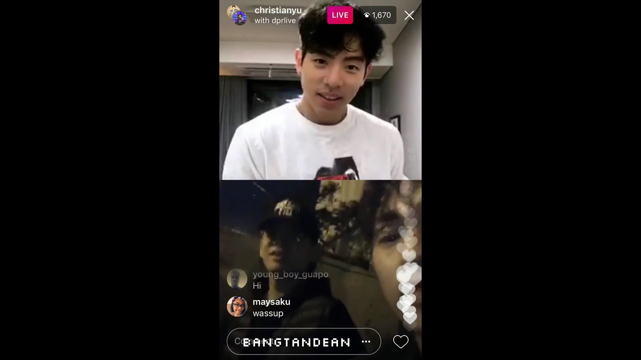 171026 Christian Yu and DPR Live (double IG Live)