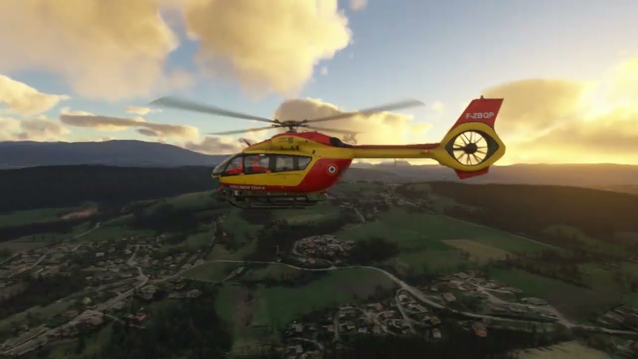 MSFS 24 H145 by @HypePerformanceGroup car accident EMS Random & Everywhere mission by Andrewww