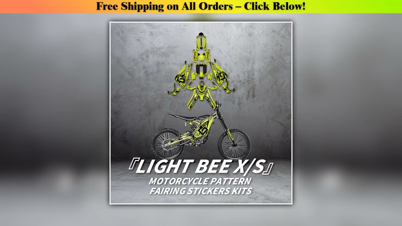Used For  Surron Light bee X/S  Pattern Printing Stickers Kits Motorcycle Accessories Protection