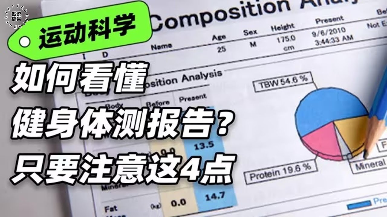 新手健身第一步，看懂体测报告里的4大指标