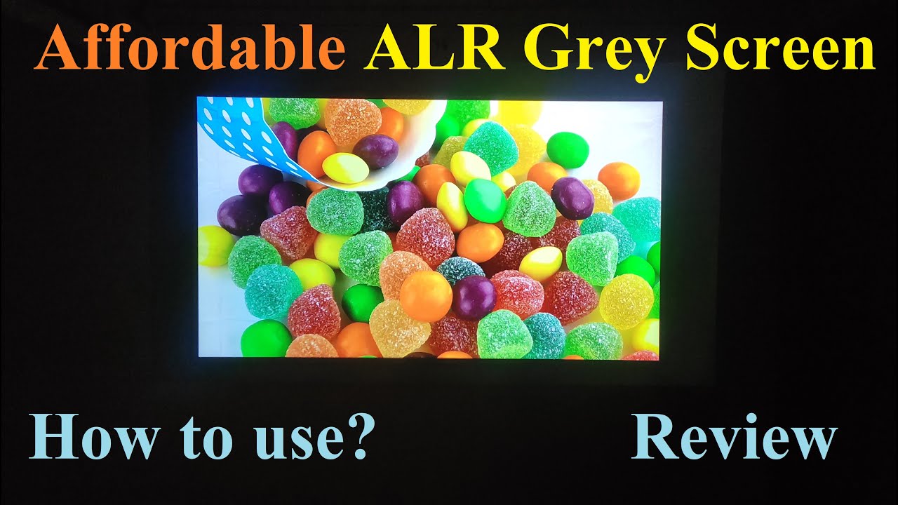 Affordable ALR grey screen | wall mounting | image quality | review in hindi
