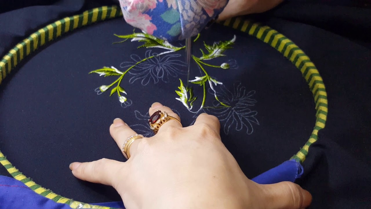 Mẫu thêu Hoa Cúc (Embroidery - Daisy Fower)