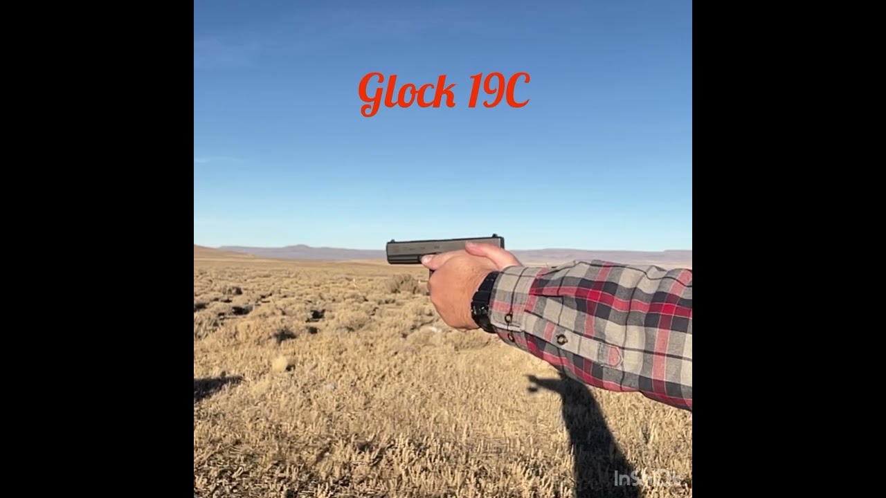 Glock 19 vs Glock 19 C slow-motion recoil comparison