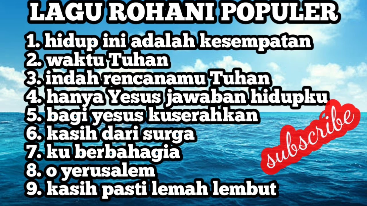 NYANYIAN ROHANI PENYEMBAHAN SAAT TEDUH