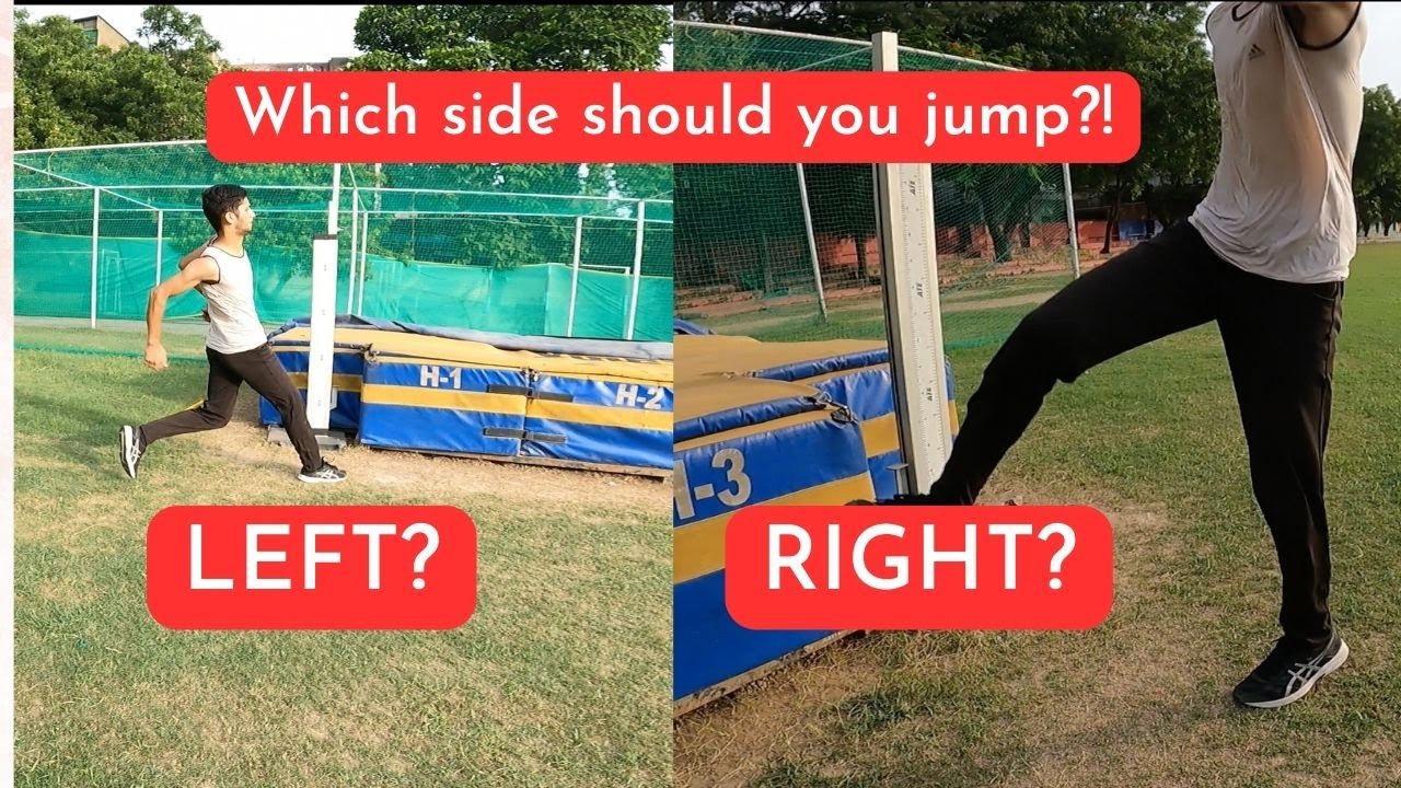 Learn HIGH JUMP TECHNIQUE  : Knowing your TAKE-OFF LEG.. 🦵😍