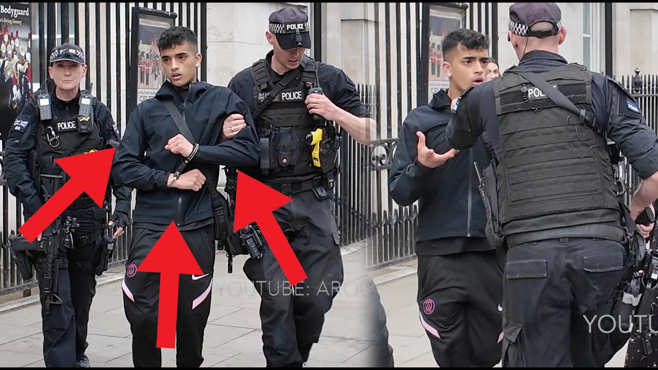 He Got ARRESTED FOR THIS!! DON'T EVER DISRESPECT THE KING'S GUARDS!!