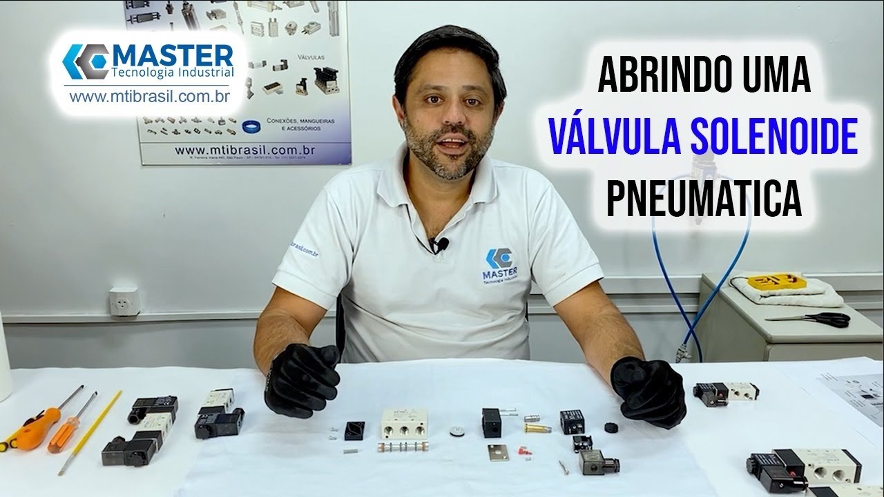 Como abrir, reparar e montar uma VÁLVULA SOLENOIDE pneumática