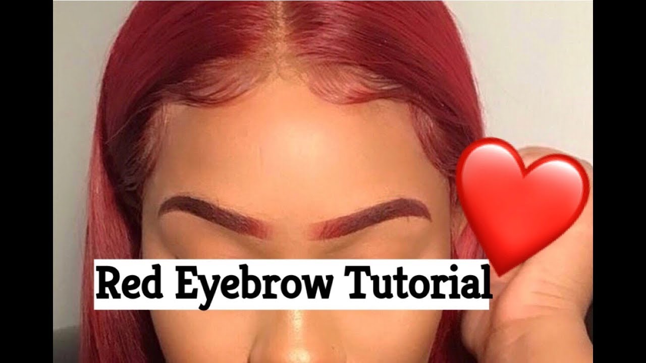 RED EYEBROW TUTORIAL (SUPER EASY)~ | Danni Ventura