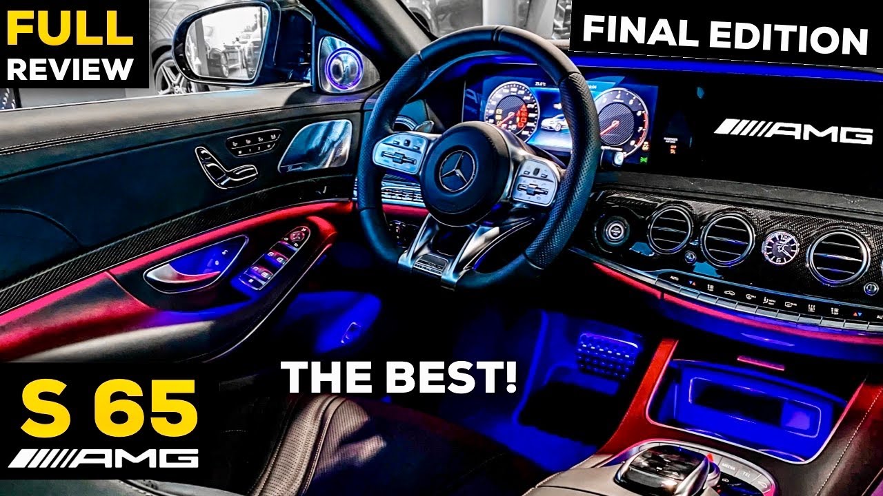 2020 Mercedes S65 AMG Final Edition V12 NEW FULL NIGHT AMBIENT Review Interior