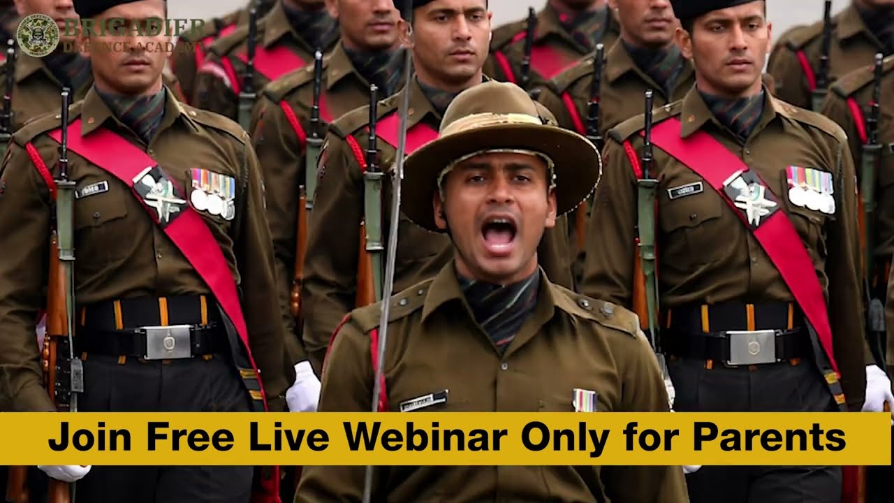 How to Clear NDA/ CDS/ AFCAT  2026 in First Attempt 🔥 Free Live Webinar by Brigadier Defence Academy