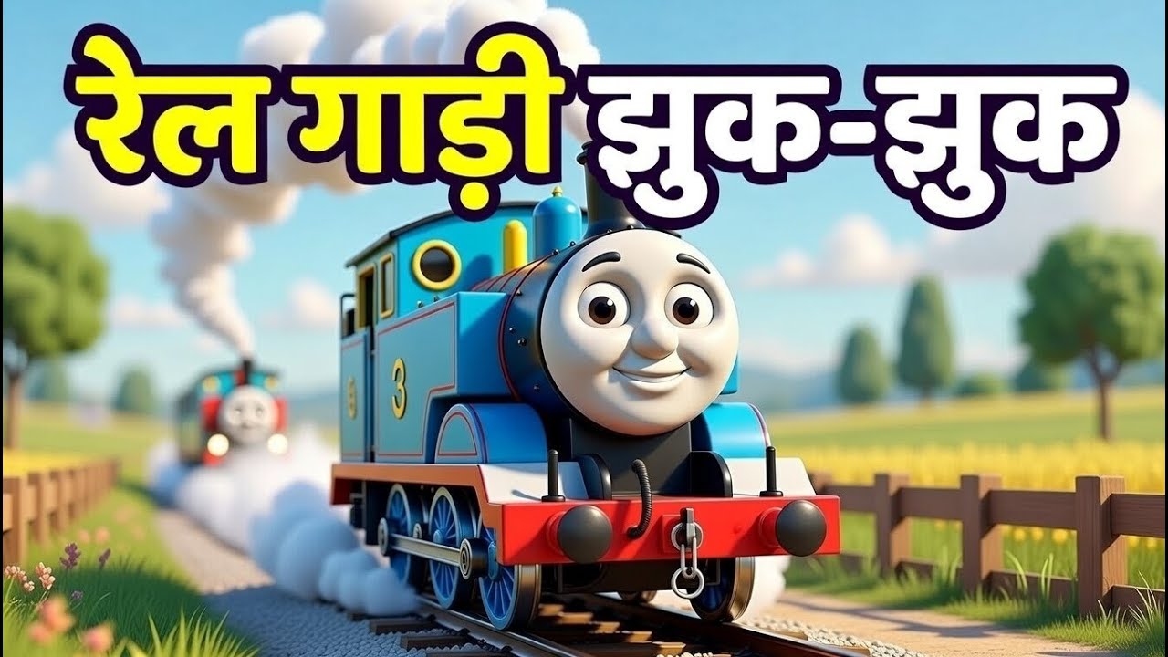 रेल गाड़ी झुक–झुक - Full Rhyme in Hindi | Rail Gadi Jhuk Jhuk Rhyme | Kids Rhyme in Hindi