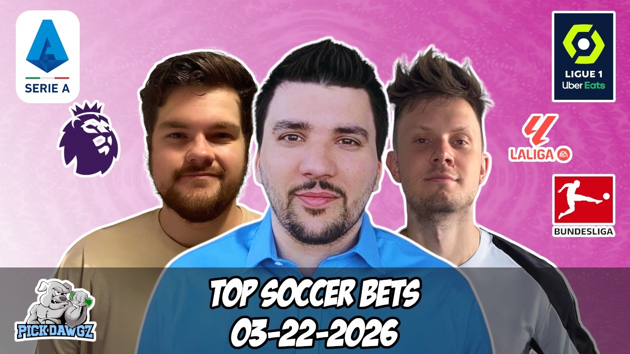 Бесплатные ставки на футбол 22.03.2026 PickDawgz On the Pitch: Премьер-лига, Ла Лига, Бундеслига,...